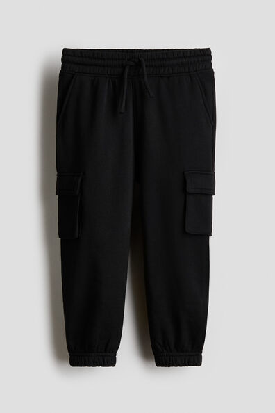 Brushed-inside cargo joggers