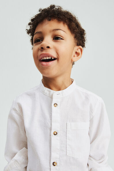 Mothercare Linen Blend Grandad Shirt main image 1