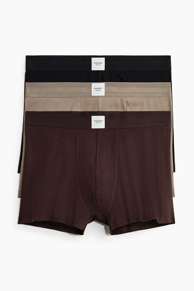3-pack ribbed short trunks