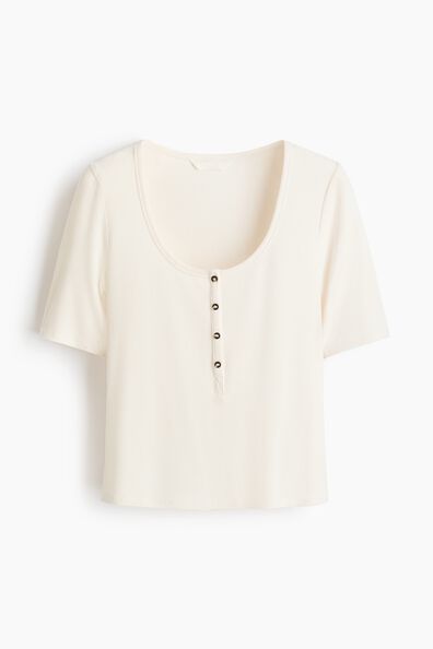 Ribbed viscose top