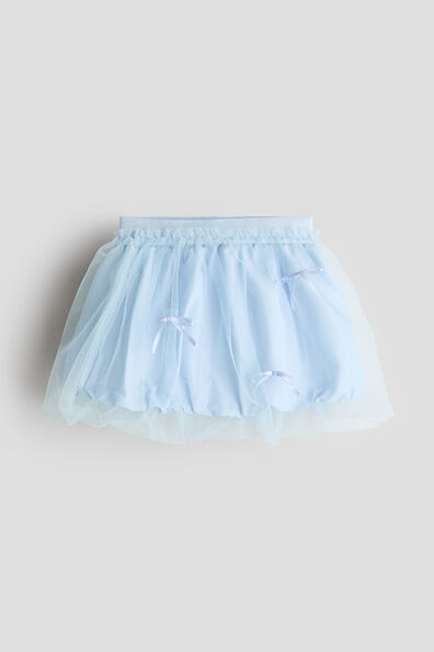 Embellished tulle skirt