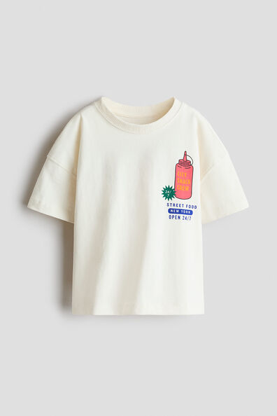 Printed cotton T-shirt