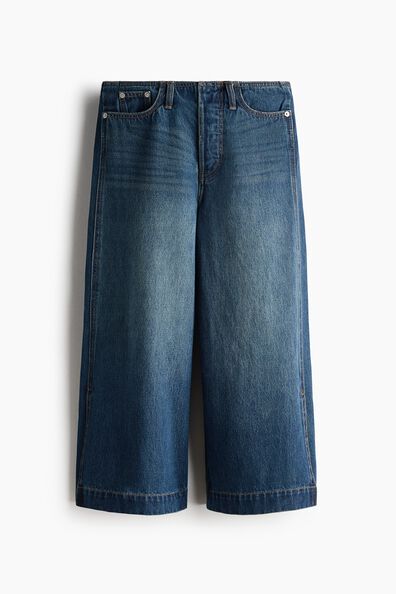 Pleat-detail Culotte Jeans