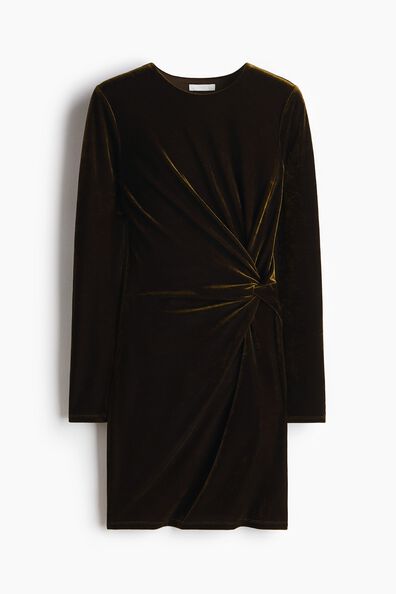 Twist-detail dress