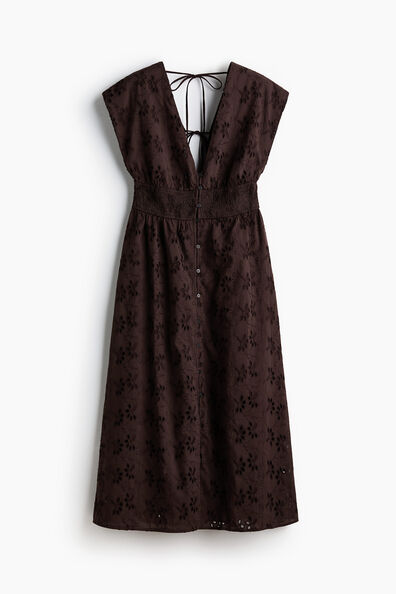Broderie-anglaise cotton dress