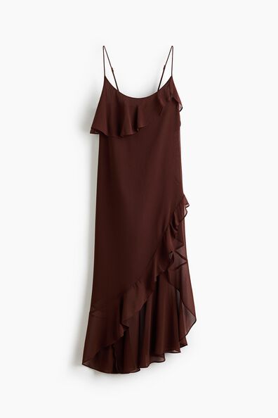 Flounced strappy dress
