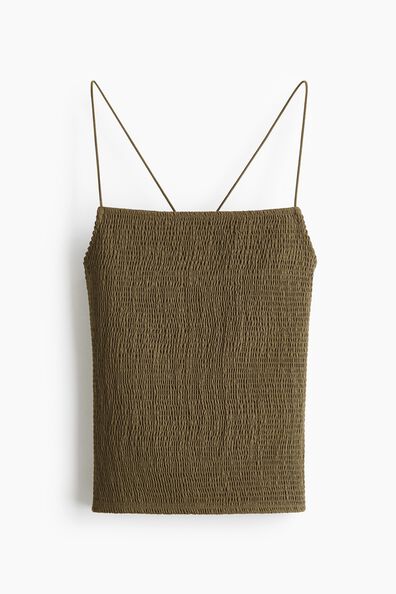 Smocked strappy top