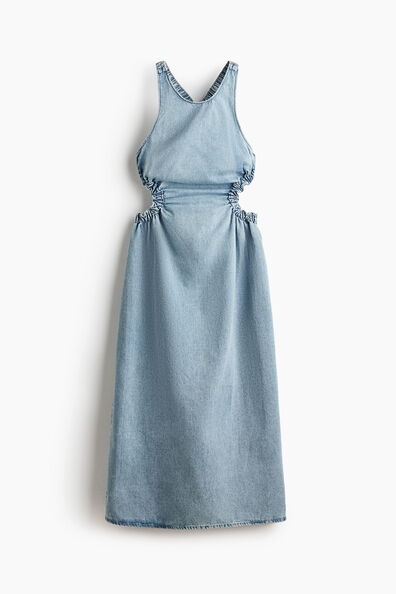 Open-back maxi dress