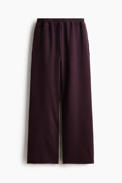 Wide cotton joggers