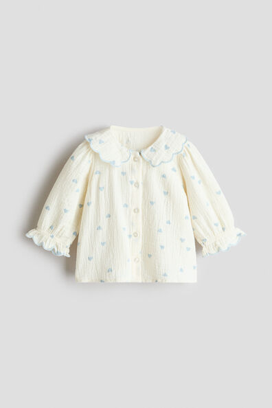 Cotton muslin blouse