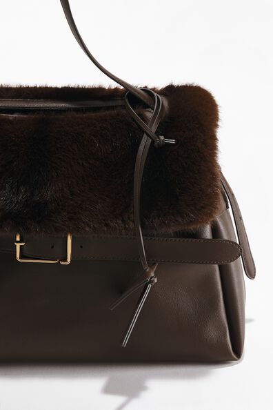 Strap-detail handbag