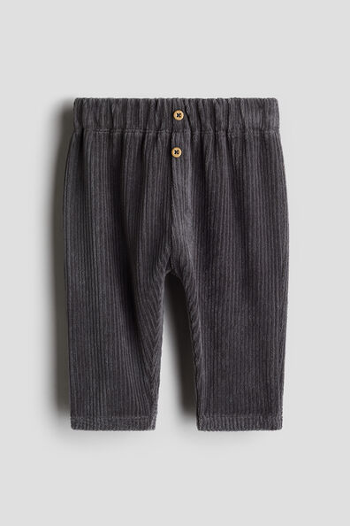 Ribbed velour trousers