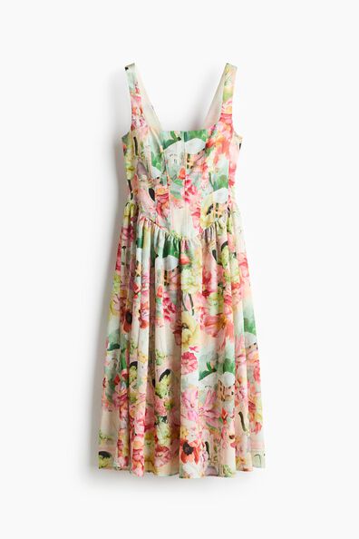 Corset-bodice dress