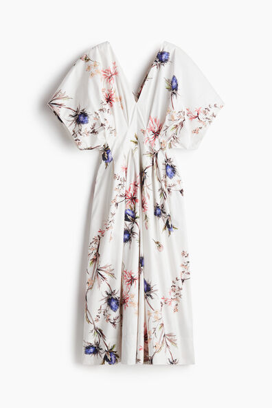 Waisted cotton dress