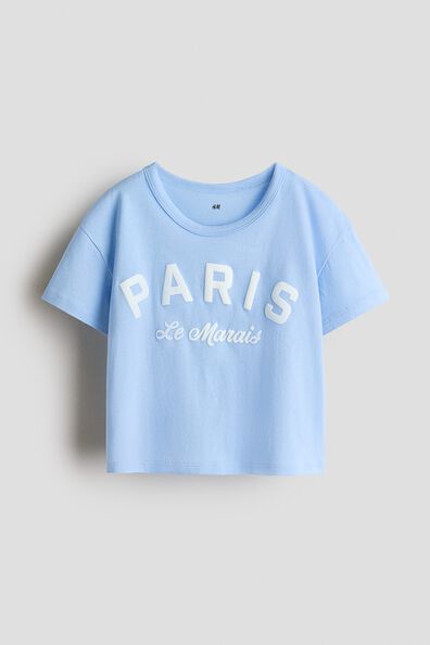 Printed cotton T-shirt