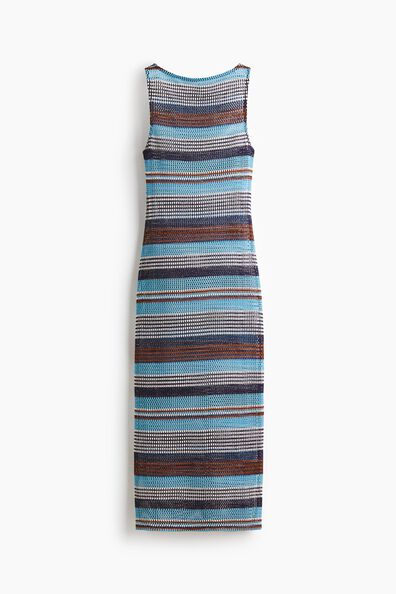 Glittery hole-knit dress