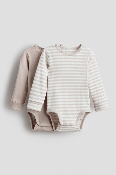 2-pack adjustable-fit long-sleeved bodysuits