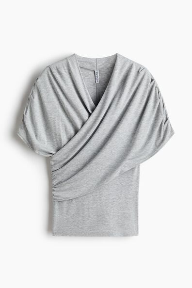 Draped viscose top