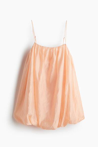 Lyocell-blend balloon dress
