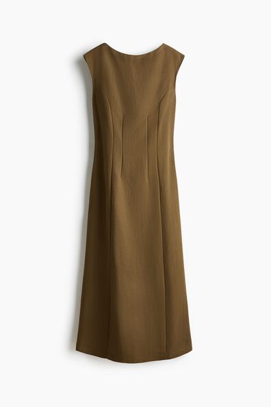 Waisted sleeveless dress