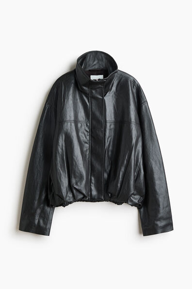 Oversized bubble-hem jacket
