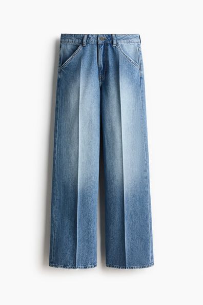 Crease-leg jeans