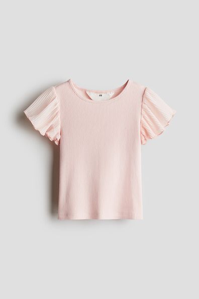 Chiffon-sleeve top
