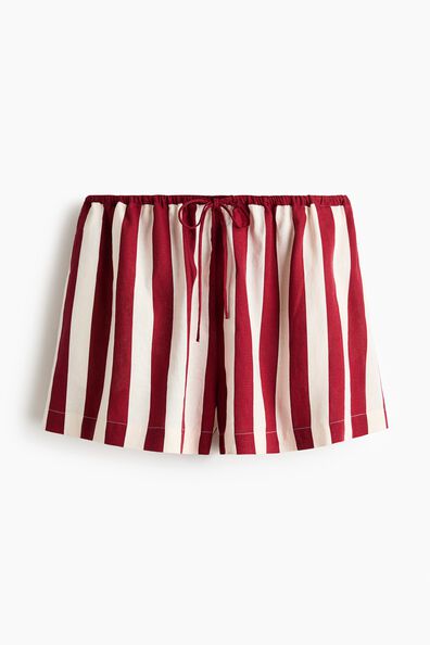 Linen-blend shorts