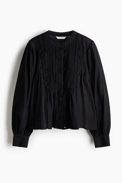 Pintucked blouse