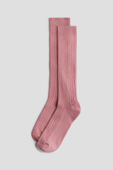 4-pack rib-knit knee socks