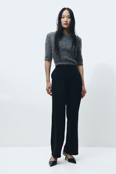 Jersey crêpe trousers