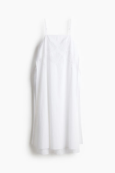 Embroidered strappy dress