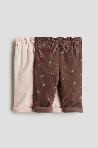 2-pack paper bag trousers