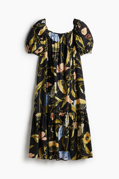 Square-neck maxi dress