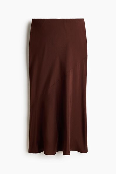 Satin slip skirt