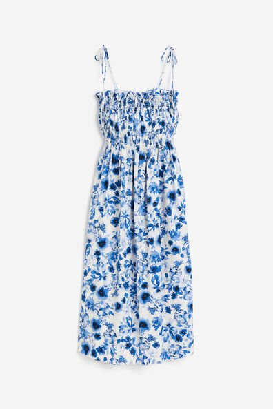 Pleat Detail Smocked Waist Dress (Dex) main image 0