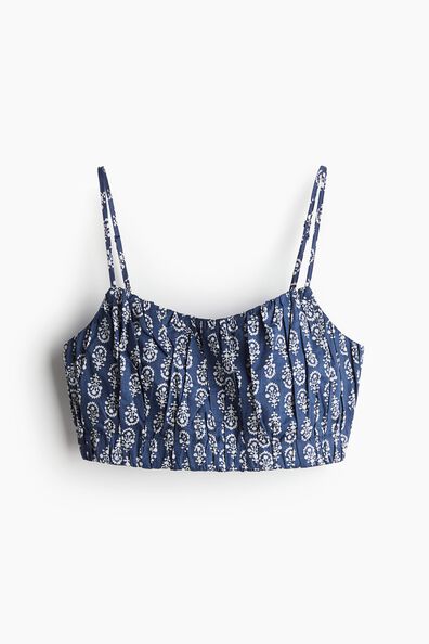 Cropped strappy top
