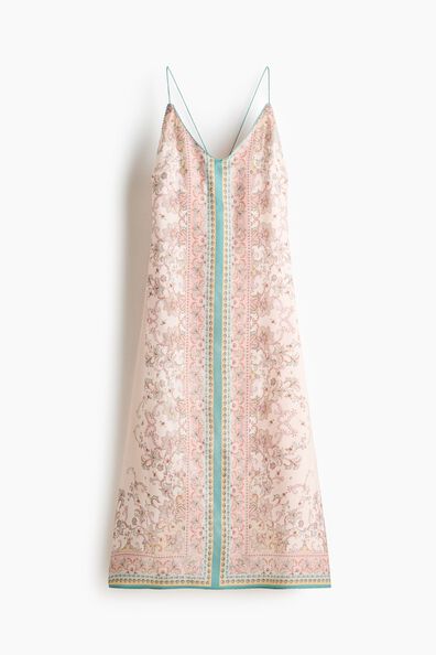 Low-back A-line dress