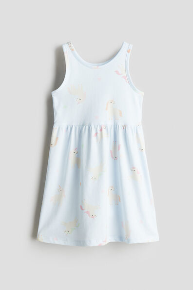 Patterned jersey dress