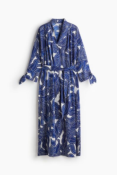 Tie-belt shirt dress