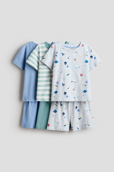 3-pack cotton pyjamas