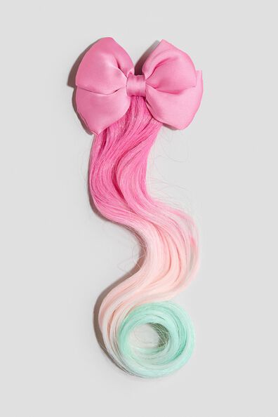 Hair clip with hair extensions
