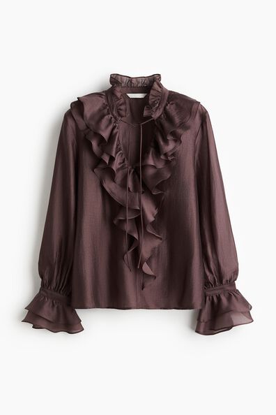 Flounced blouse