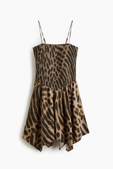 Smocked strappy dress