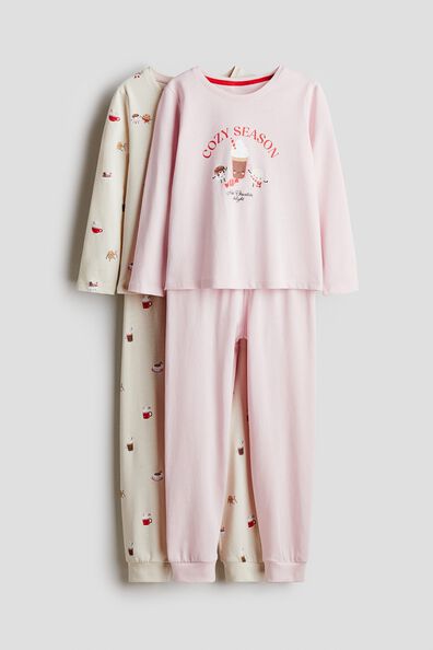 2-pack printed cotton pyjamas