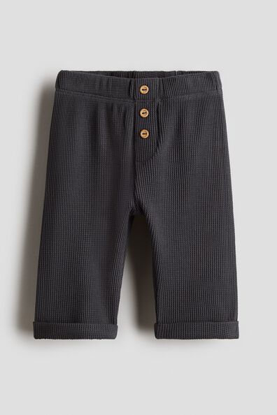 Waffled jersey trousers
