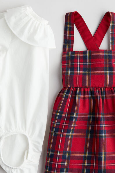 2-piece dress and bodysuit set