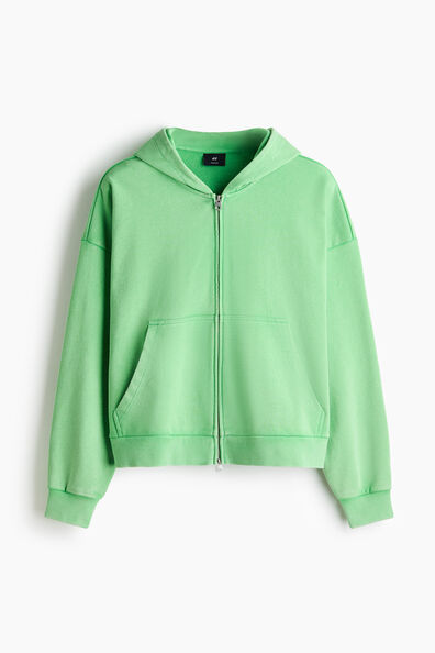 Oversized Fit Zip-through hoodie