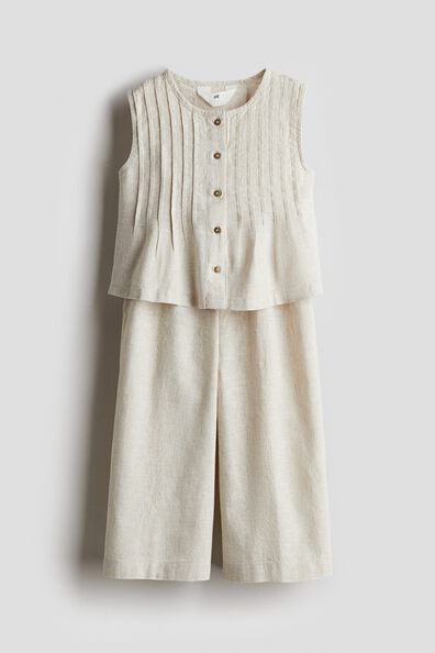 2-piece linen-blend set