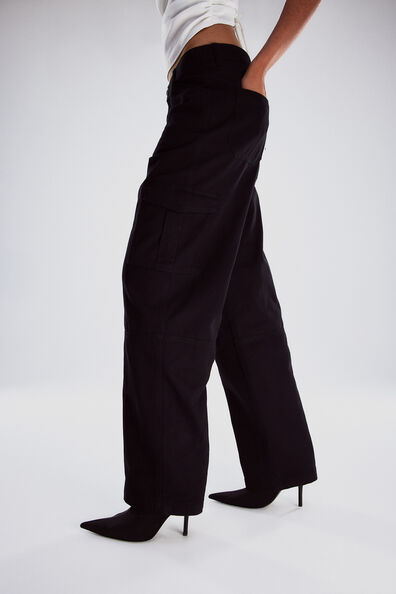 Twill cargo trousers